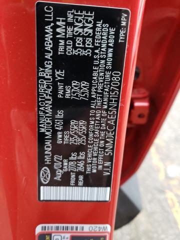 2022 HYUNDAI TUCSON LIM - 5NMJECAE5NH157080
