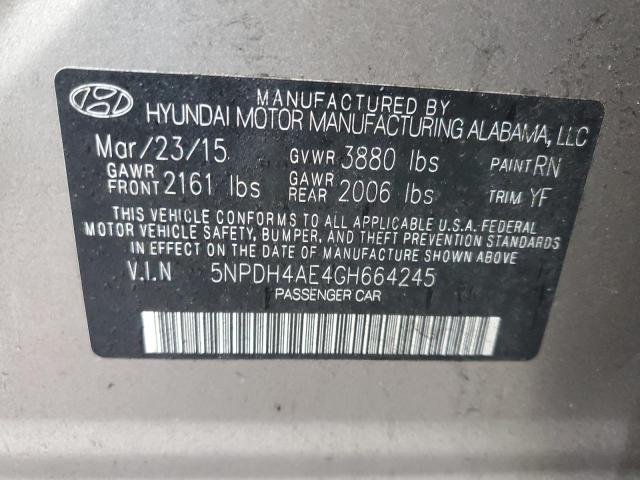 2016 HYUNDAI ELANTRA SE - 5NPDH4AE4GH664245