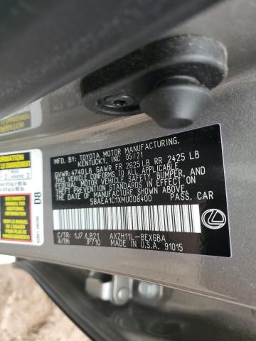2021 LEXUS ES 300H LU 58AEA1C1XMU008400