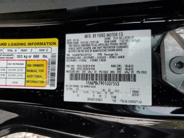 2016 FORD MUSTANG GT - 1FA6P8CF9G5327553