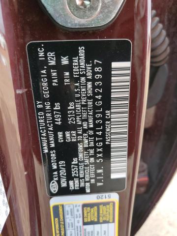 5XXGT4L39LG423987 KIA Optima Lx