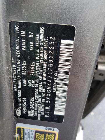 5XXGM4A71EG322352 KIA Optima Lx
