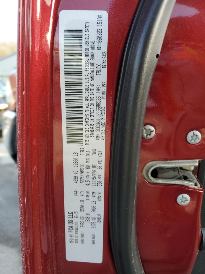 2015 Ram 3500 Laramie VIN: 3C63R3EJ2FG688536 Lot: 73483492