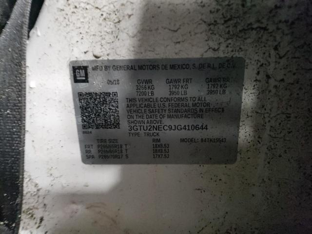 2018 GMC SIERRA K15 - 3GTU2NEC9JG410644