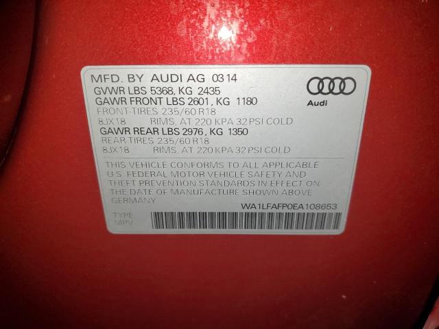 VIN WA1LFAFP0EA108653 2014 Audi Q5, Premium Plus no.13