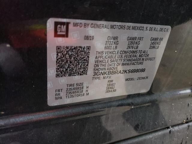 2019 CHEVROLET BLAZER 1LT - 3GNKBBRA2KS698088