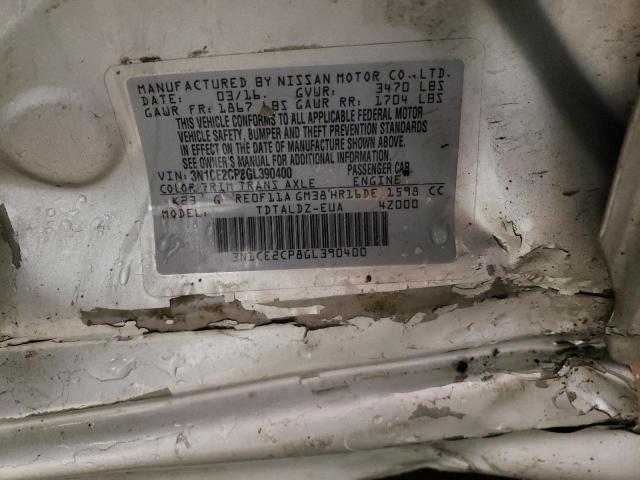 2016 NISSAN VERSA NOTE - 3N1CE2CP8GL390400