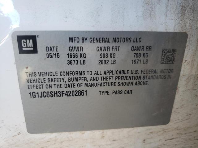 2015 CHEVROLET SONIC LT - 1G1JC6SH3F4202861