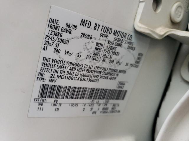2LMDU88CX8BJ36603 Lincoln MKX