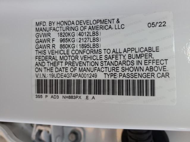 2023 ACURA INTEGRA A- - 19UDE4G74PA001249