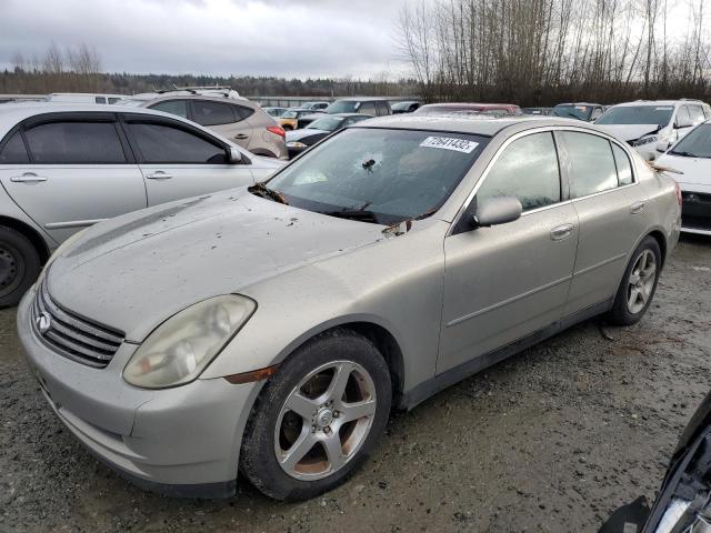 Salvage cars for sale from Copart Arlington, WA: 2003 Infiniti G35
