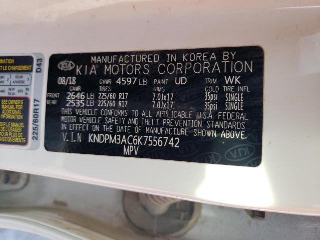 2019 KIA SPORTAGE L - KNDPM3AC6K7556742