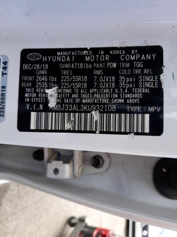 2019 HYUNDAI TUCSON LIM - KM8J33AL3KU932108