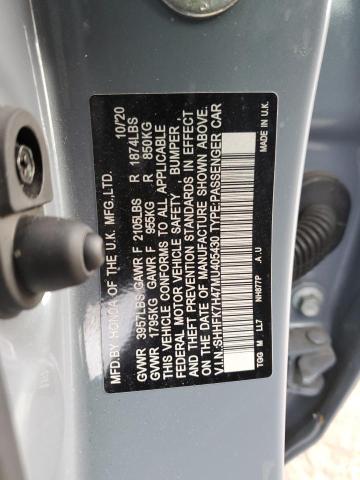2021 HONDA CIVIC SPOR - SHHFK7H47MU405430