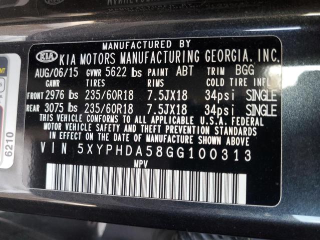 2016 KIA SORENTO EX - 5XYPHDA58GG100313