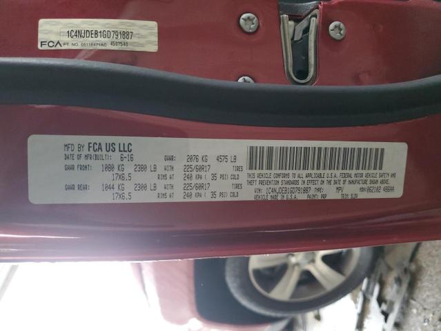1C4NJDEB1GD791887 Jeep Compass Latitude