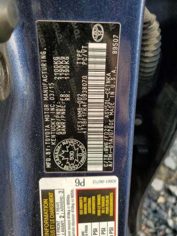 2015 TOYOTA CAMRY LE - 4T1BF1FK4FU938070