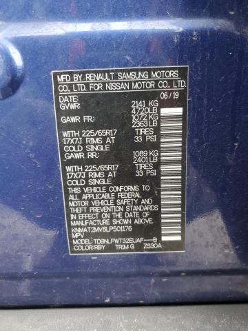 KNMAT2MV8LP501176 Nissan ROGUE S