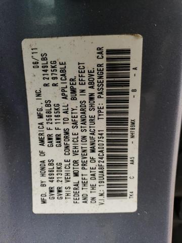 19UUA8F24CA007541 Acura TL