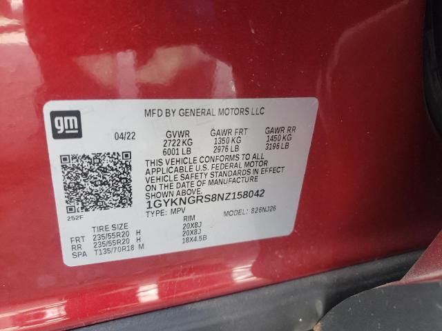 2022 CADILLAC XT5 SPORT - 1GYKNGRS8NZ158042