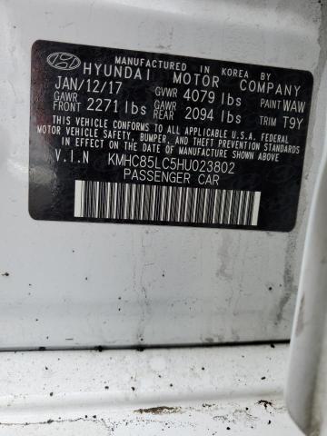 2017 HYUNDAI IONIQ - KMHC85LC5HU023802