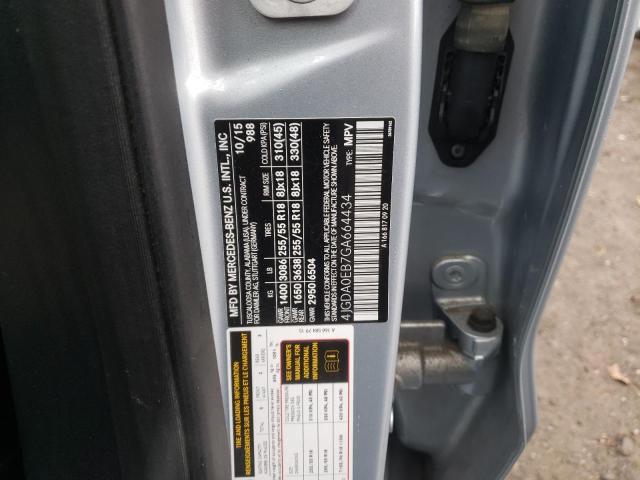 2016 MERCEDES-BENZ GLE 300D 4 4JGDA0EB7GA664434