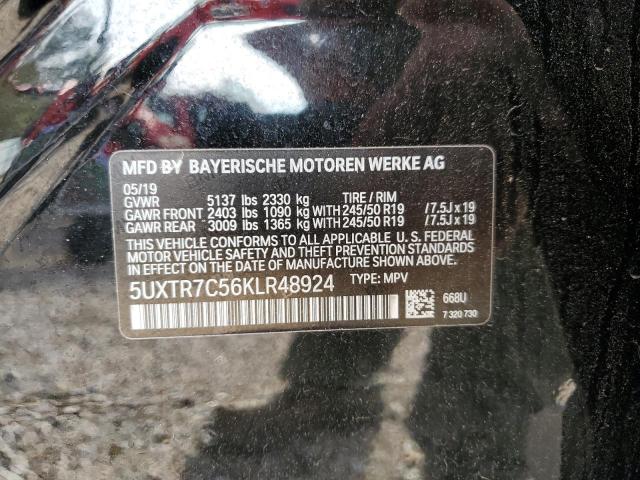 5UXTR7C56KLR48924 BMW X3