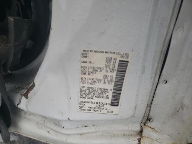 2020 NISSAN NV 2500 SV 1N6AF0KY3LN810149