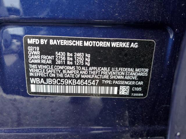 WBAJB9C59KB464547 BMW M550xi