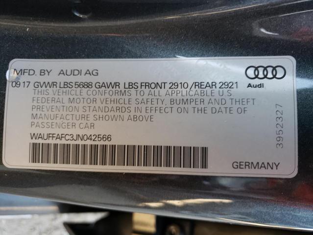 2018 AUDI S6 PREMIUM WAUFFAFC3JN042566