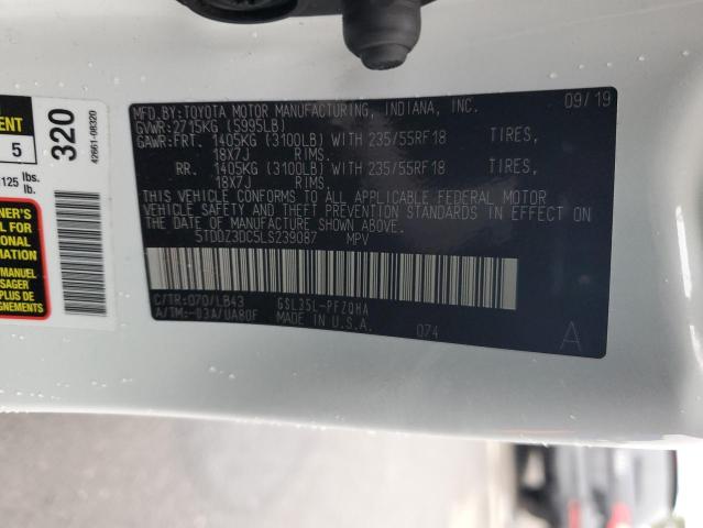 2020 TOYOTA SIENNA LIM 5TDDZ3DC5LS239087