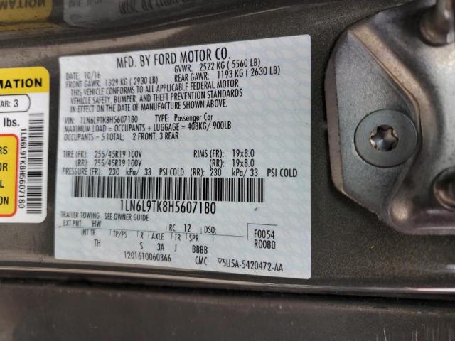 1LN6L9TK8H5607180 Lincoln Continental Select