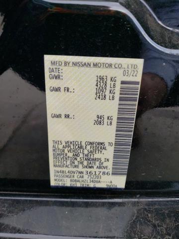 2022 NISSAN ALTIMA SV - 1N4BL4DV7NN361786