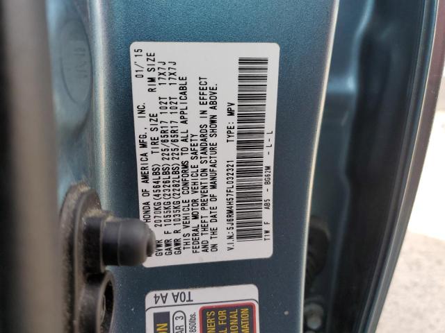 2015 HONDA CRV 5J6RM4H57FL032321
