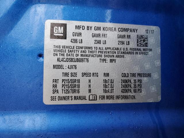 2018 BUICK ENCORE PRE - KL4CJDSB3JB609776