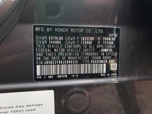 2018 ACURA RLX SPORT JH4KC2F96JC000326