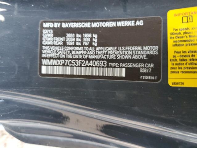 WMWXP7C53F2A40693 Mini COOPER S