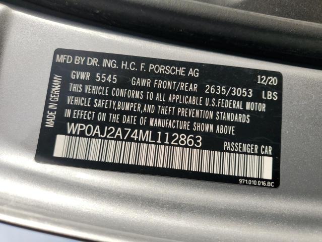 2021 PORSCHE PANAMERA B WP0AJ2A74ML112863