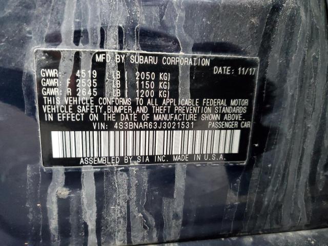 2018 SUBARU LEGACY SPO 4S3BNAR63J3021531