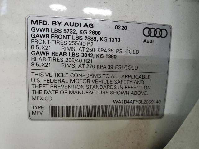 2020 AUDI SQ5 PREMIU WA1B4AFY3L2069140