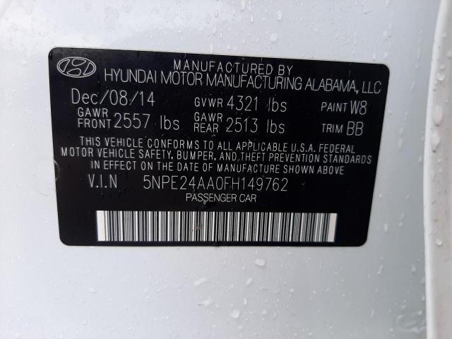 2015 HYUNDAI SONATA ECO - 5NPE24AA0FH149762
