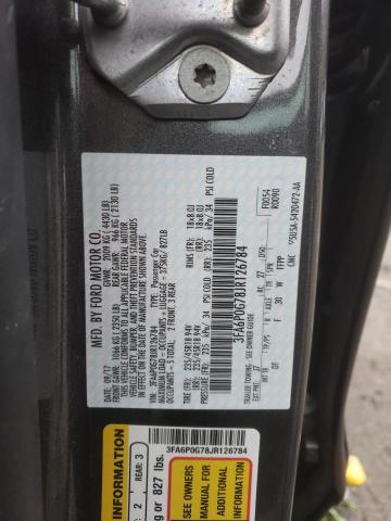2018 FORD FUSION S - 3FA6P0G78JR126784