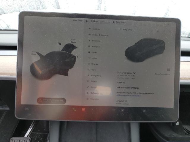 7SAYGDEE9NF352726 Tesla Model Y