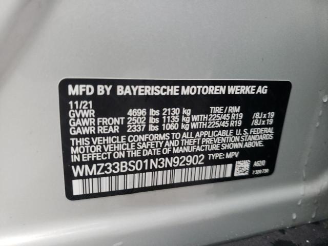 WMZ33BS01N3N92902 Mini Cooper Jcw Countryman All4