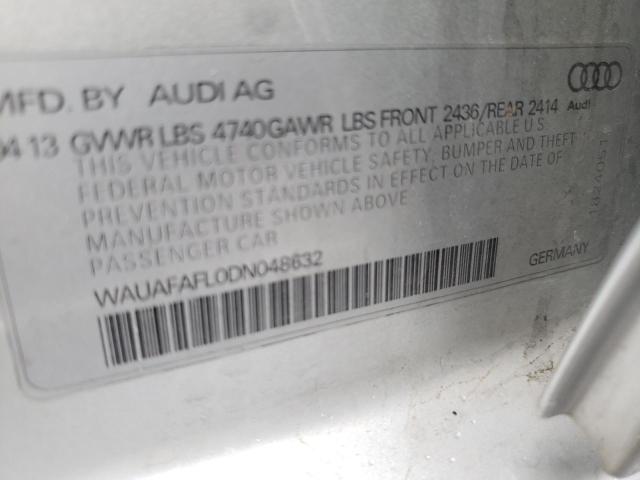 VIN WAUAFAFL0DN048632 2013 Audi A4, Premium no.13