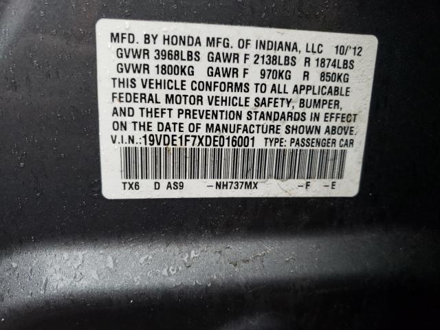 19VDE1F7XDE016001 Acura Ilx 20 Tech