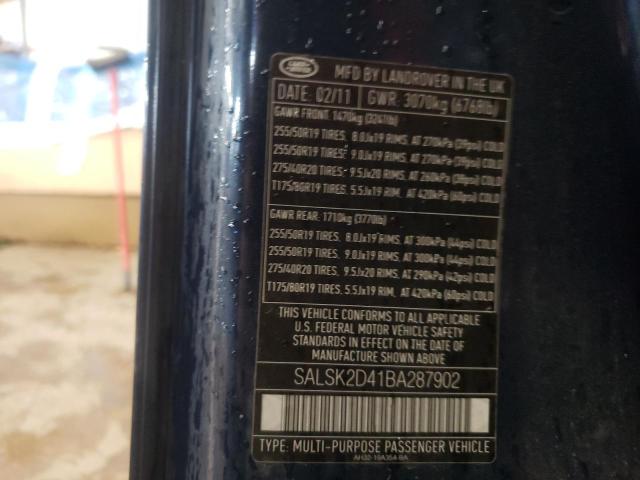 SALSK2D41BA287902 Land Rover RANGEROVER