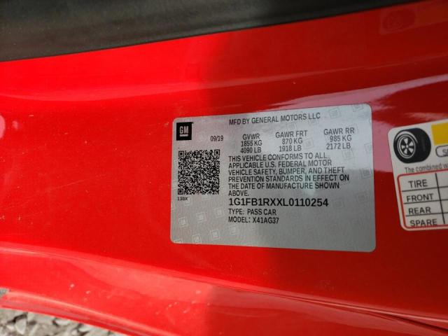 2020 CHEVROLET CAMARO LS - 1G1FB1RXXL0110254