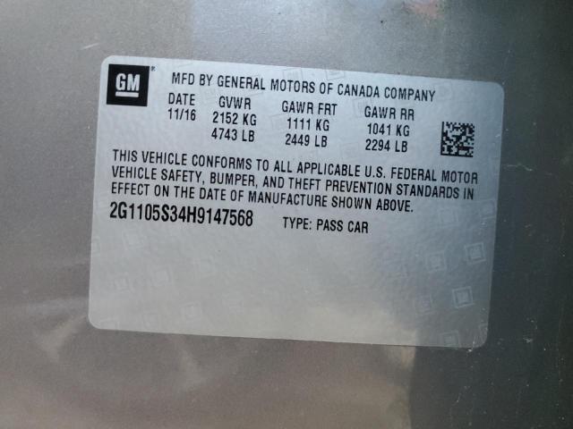 2017 CHEVROLET IMPALA LT - 2G1105S34H9147568