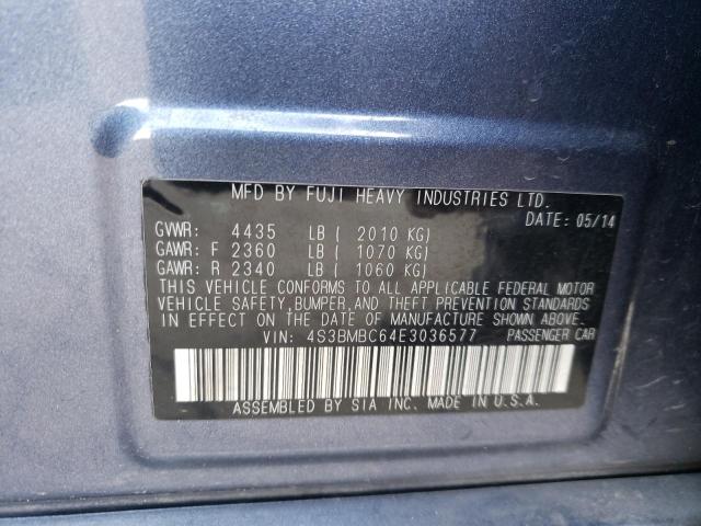4S3BMBC64E3036577 Subaru Legacy 2.5i Premium
